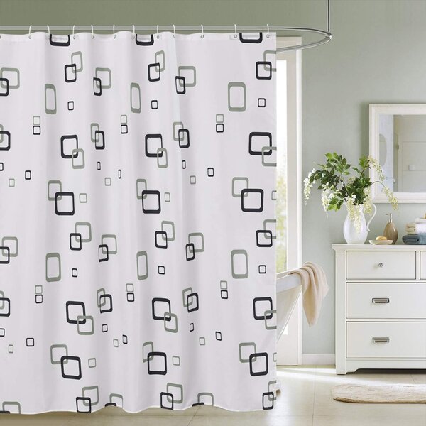 Zuhanyfüggöny - NEW GEOMETRY - Impregnált textil - 180 x 200 cm