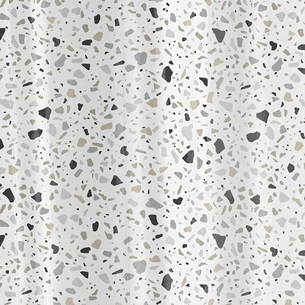 Zuhanyfüggöny - TERRAZZO - Impregnált textil - 180 x 200 cm