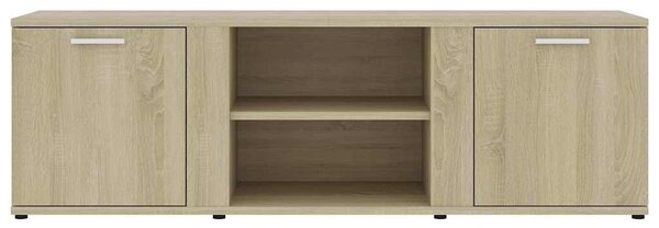 Sonoma tölgy színű szerelt fa TV-szekrény 120 x 34 x 37 cm