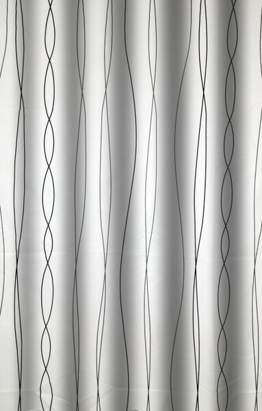 Zuhanyfüggöny - LINES - Impregnált textil - 180 x 200 cm