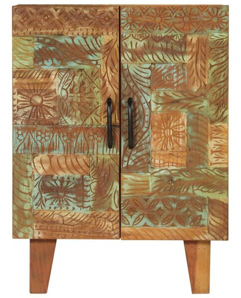 VidaXL kézzel faragott tömör újrahasznosított fa komód 55x30x75 cm