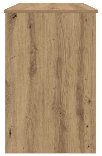 Kézműves tölgy színű szerelt fa íróasztal 100 x 50 x 76 cm