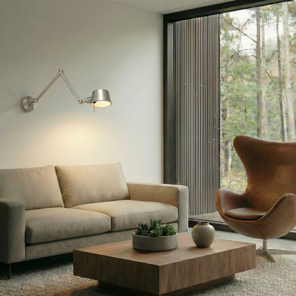 Fali Lámpa Lucande, Silka, dimmable, Fémes, Dolgozószoba / iroda, Fém, Modern