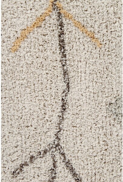 Bézs mosható kézi szövésű pamut szőnyeg 140x200 cm Kaarol Earth – Lorena Canals