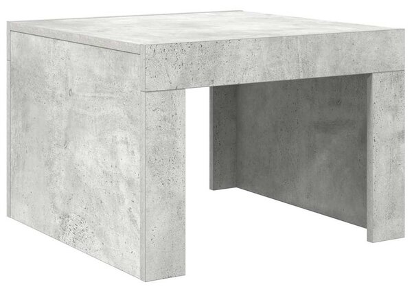 Betonszürke szerelt fa dohányzóasztal 50 x 50 x 35 cm