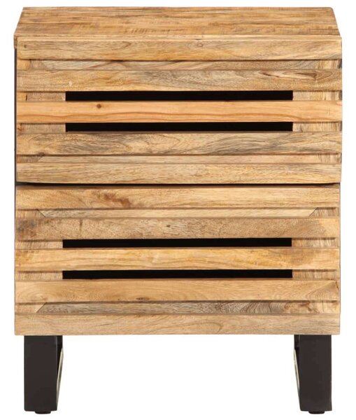 VidaXL Mangófa Éjjeliszekrény Pár - 2 db - 40x33x46 cm