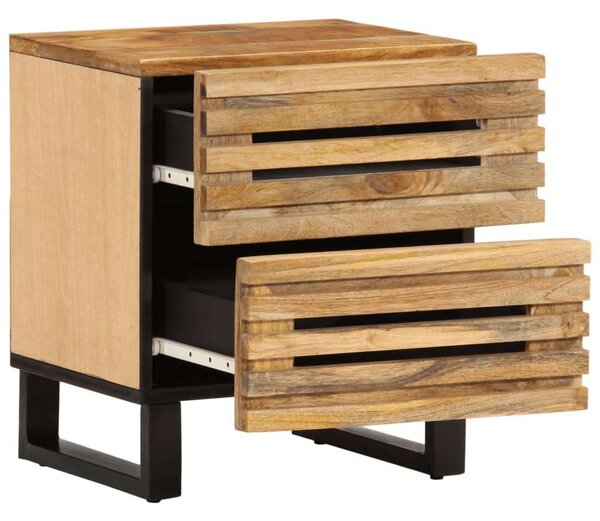 VidaXL Mangófa Éjjeliszekrény Pár - 2 db - 40x33x46 cm