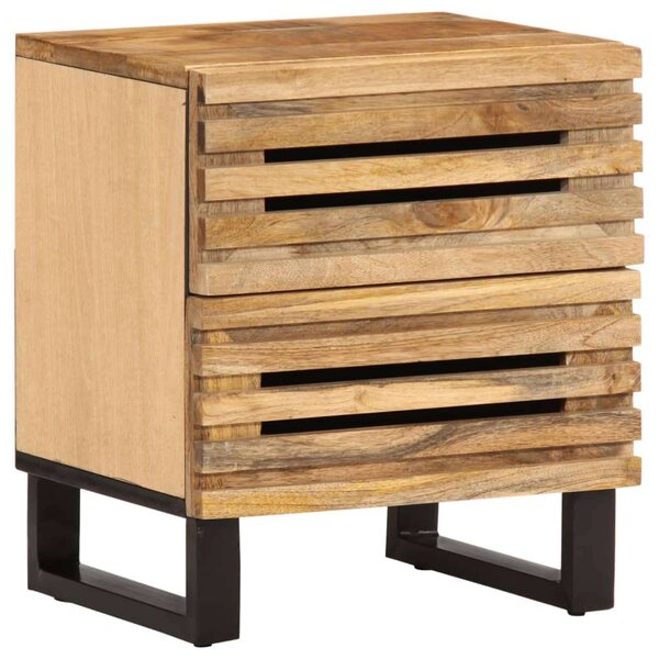 VidaXL Mangófa Éjjeliszekrény Pár - 2 db - 40x33x46 cm