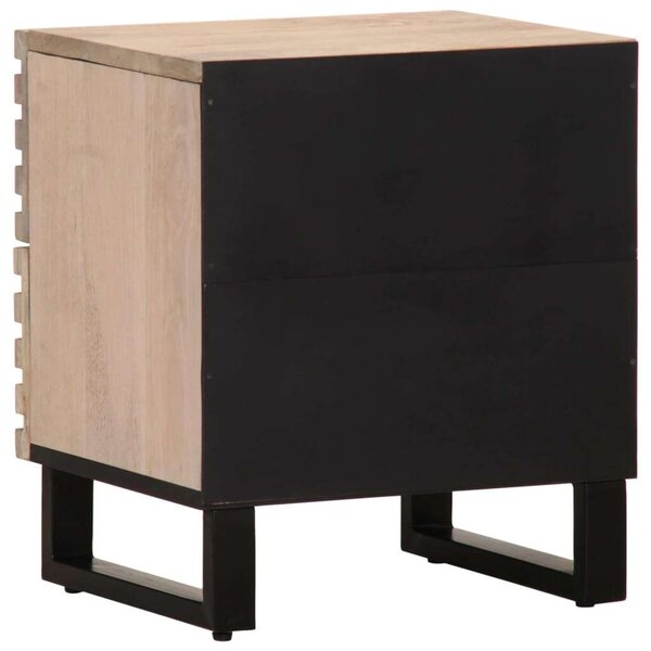 VidaXL Mangófa Éjjeliszekrény Pár - 2 db - 40x33x46 cm