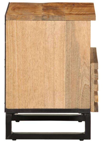 VidaXL Mangófa Éjjeliszekrény Szett - 2 db - 40x33x46 cm