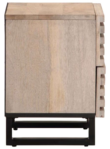 VidaXL Mangófa Éjjeliszekrény Pár - 2 db - 40x33x46 cm