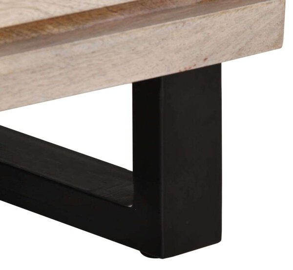 VidaXL Mangófa Éjjeliszekrény Pár - 2 db - 40x33x46 cm