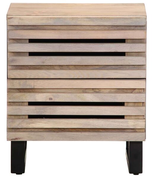 VidaXL Mangófa Éjjeliszekrény Pár - 2 db - 40x33x46 cm