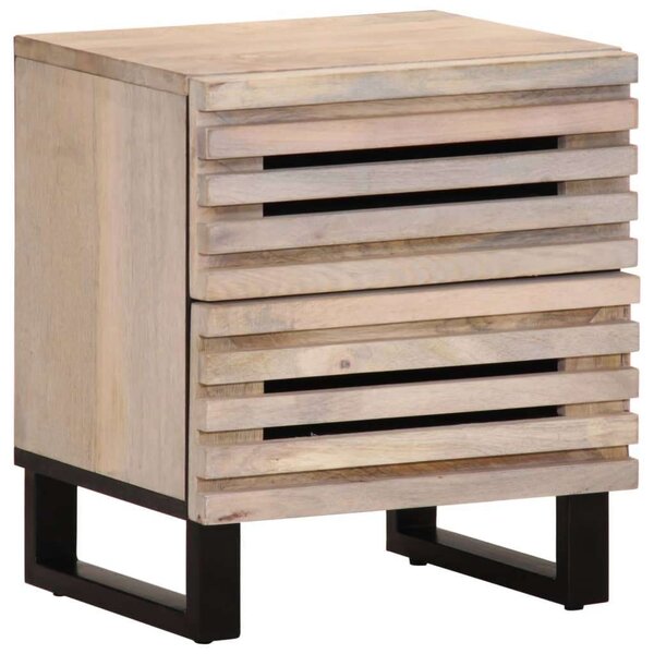 VidaXL Mangófa Éjjeliszekrény Pár - 2 db - 40x33x46 cm
