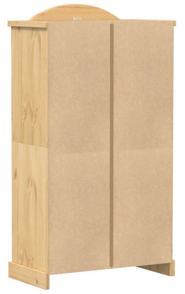 VidaXL Corona Gardróbszekrény - Tömör Fenyőfa - 102x52x186 cm