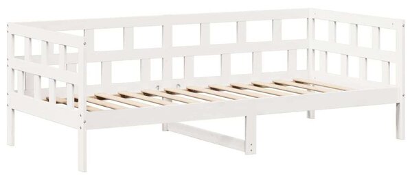 VidaXL fehér tömör fenyőfa kanapéágyszett tetővel 80 x 200 cm