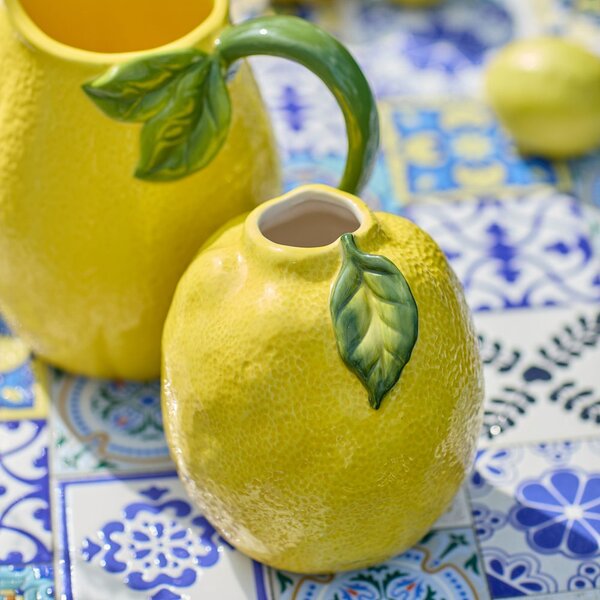 LEMON citrom formájú váza 18 cm