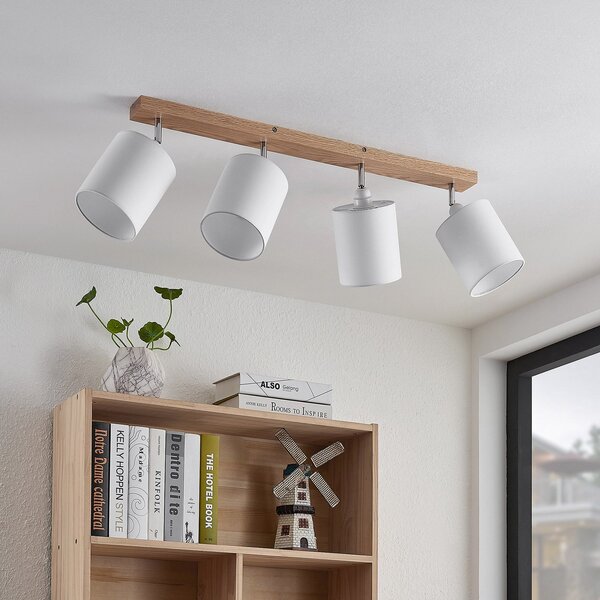 Mennyezeti Lámpa Lindby, Imarin, dimmable, Fa, Nappali, Fa, Skandináv