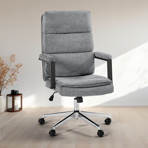 US 134 irodai textil forgószék világos szürke