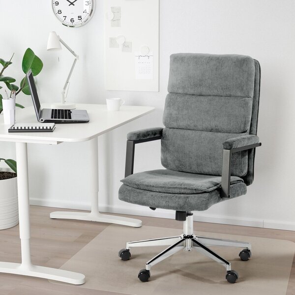 US 134 irodai textil forgószék világos szürke