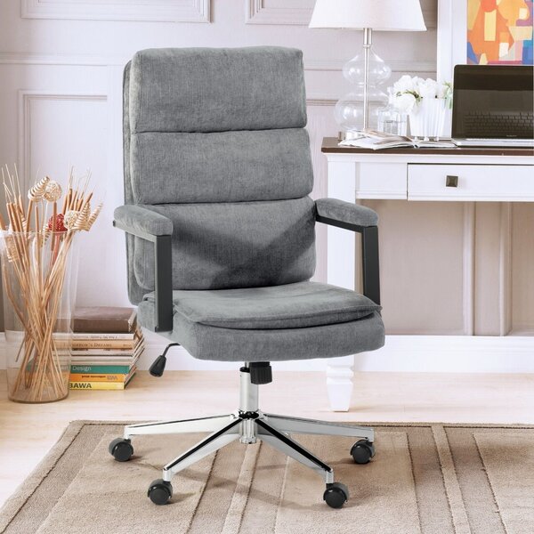 US 134 irodai textil forgószék világos szürke