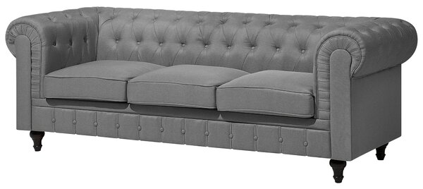 Kanapé 3 személyes CHESTERFIELD Világosszürke