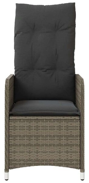 VidaXL Kert Szék - Dönthető - 2 db - Szürke Polyrattan