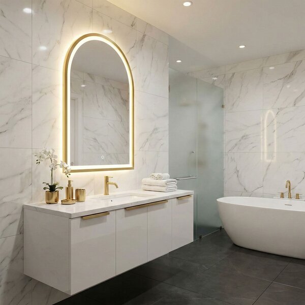 LED Tükör 60x100cm DART GOLD