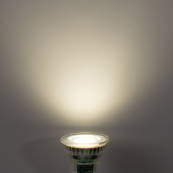 5 darabos GU10 50 mm-es dimmelhető LED izzókészlet, átlátszó, 2,5 W, 450 lm, 4000 K