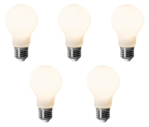 5 darabos E27 dimmelhető LED izzó készlet A60 Opál 7W 806 lm 3000K