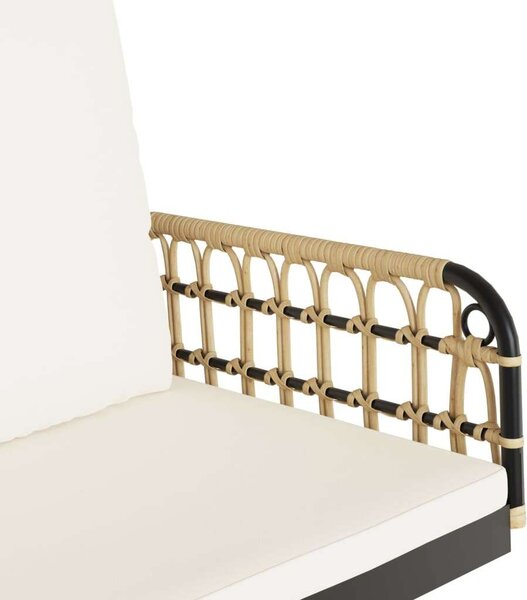 VidaXL Függőágy Hintapad - Polirattan és Acél - 105x58x38 cm