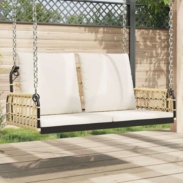VidaXL Függőágy Hintapad - Polirattan és Acél - 105x58x38 cm