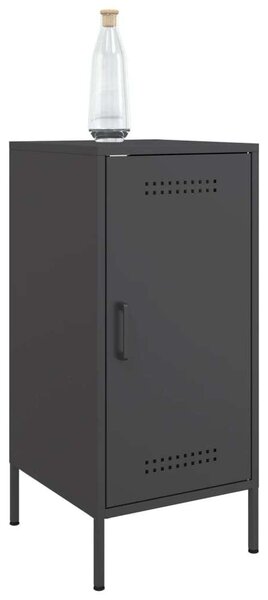 VidaXL Ipari Fém Tárolószekrény Szett - 2 db - Fekete - 36x39x79 cm