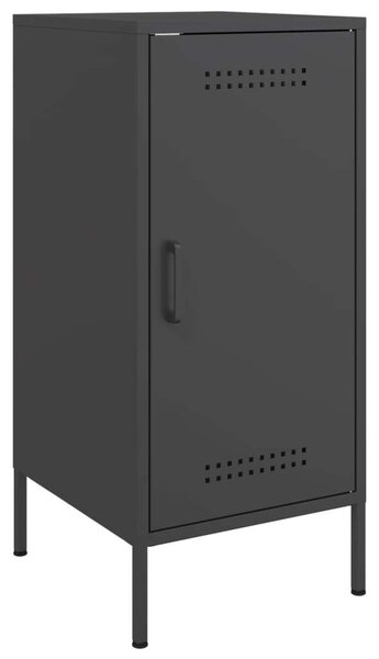 VidaXL Ipari Fém Tárolószekrény Szett - 2 db - Fekete - 36x39x79 cm