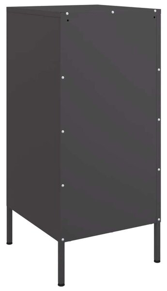VidaXL Ipari Fém Tárolószekrény Szett - 2 db - Fekete - 36x39x79 cm