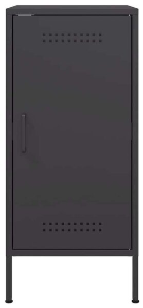 VidaXL Ipari Fém Tárolószekrény Szett - 2 db - Fekete - 36x39x79 cm