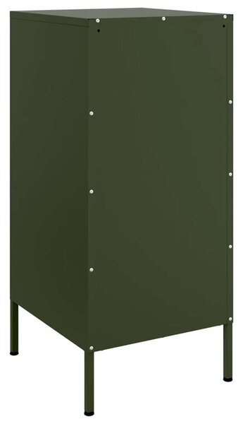 VidaXL Fém Tárolószekrény Szett - 2 db - Olívazöld - 36x39x79 cm