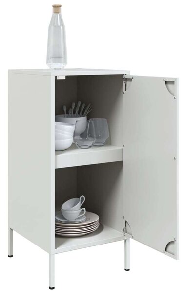 VidaXL Fém Tárolószekrény Szett - 2 db - Fehér - 36x39x79cm