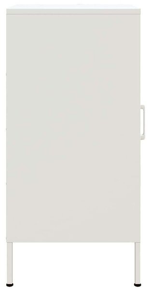 VidaXL Fém Tárolószekrény Szett - 2 db - Fehér - 36x39x79cm