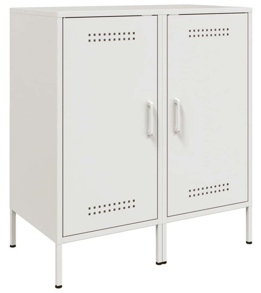 VidaXL Fém Tárolószekrény Szett - 2 db - Fehér - 36x39x79cm