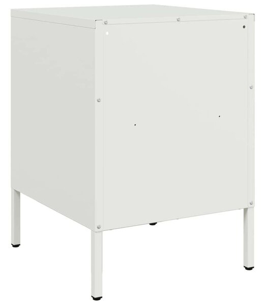 VidaXL Fém Éjjeliszekrény Szett - 2 db Fehér - 36x39x50,5 cm