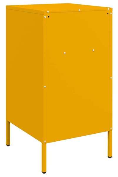 VidaXL Fém Éjjeliszekrény - 2 db - Mustársárga - 36x39x68 cm