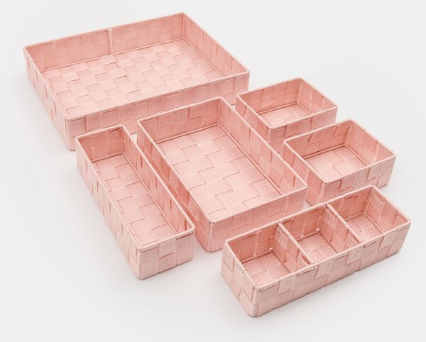 Sinsay - Tárolódoboz készlet 6 pack - pasztellpink