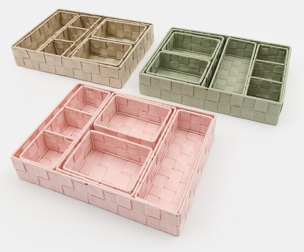 Sinsay - Tárolódoboz készlet 6 pack - pasztellpink
