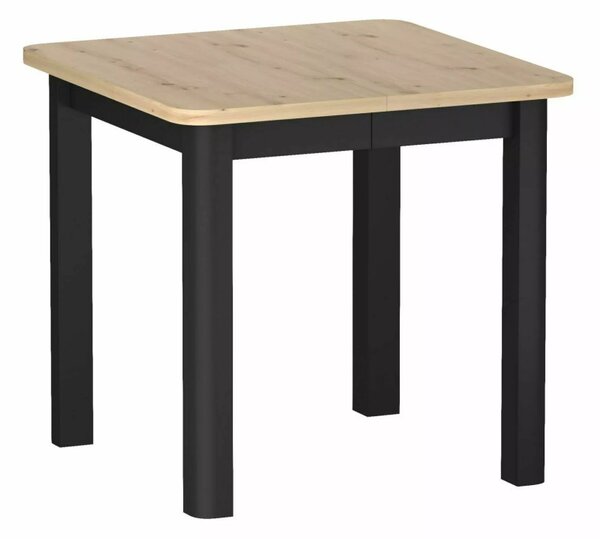 Oskar Bővíthető Étkezőasztal Laminált Tölgy Artisan Fekete