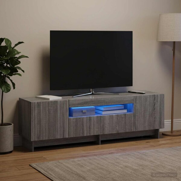 LED TV szekrény EDE 153 x 35 x 43 cm Szürke Sonoma Szerelt Fa