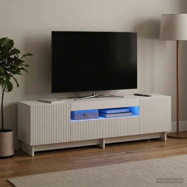 LED TV szekrény EDE 153 x 35 x 43 cm Fehér Szerelt Fa