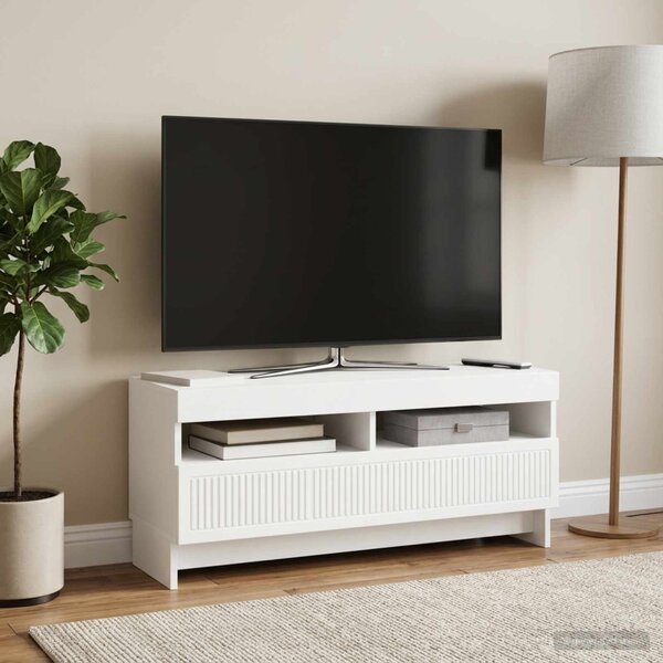 LED TV szekrény EDE 100 x 35 x 43 cm Fehér Szerelt Fa