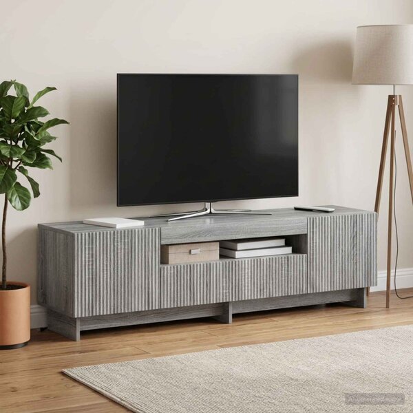 LED TV szekrény EDE 153 x 35 x 43 cm Szürke Sonoma Szerelt Fa