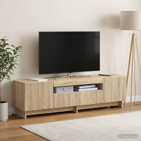 LED TV szekrény EDE 153 x 35 x 43 cm Sonoma Tölgy Szerelt Fa